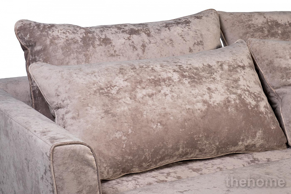 Диван Marco трехмест. раскл., велюр серо-бежевый Crush03 225*102*92см Garda Decor - 5