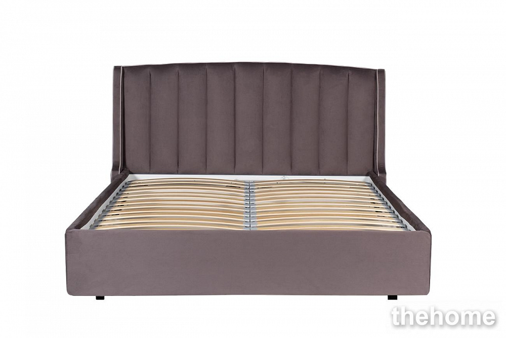 Кровать Odry c подъем.мех. велюр лилово-серый Vel19 206*220*120 Garda Decor - TheHome