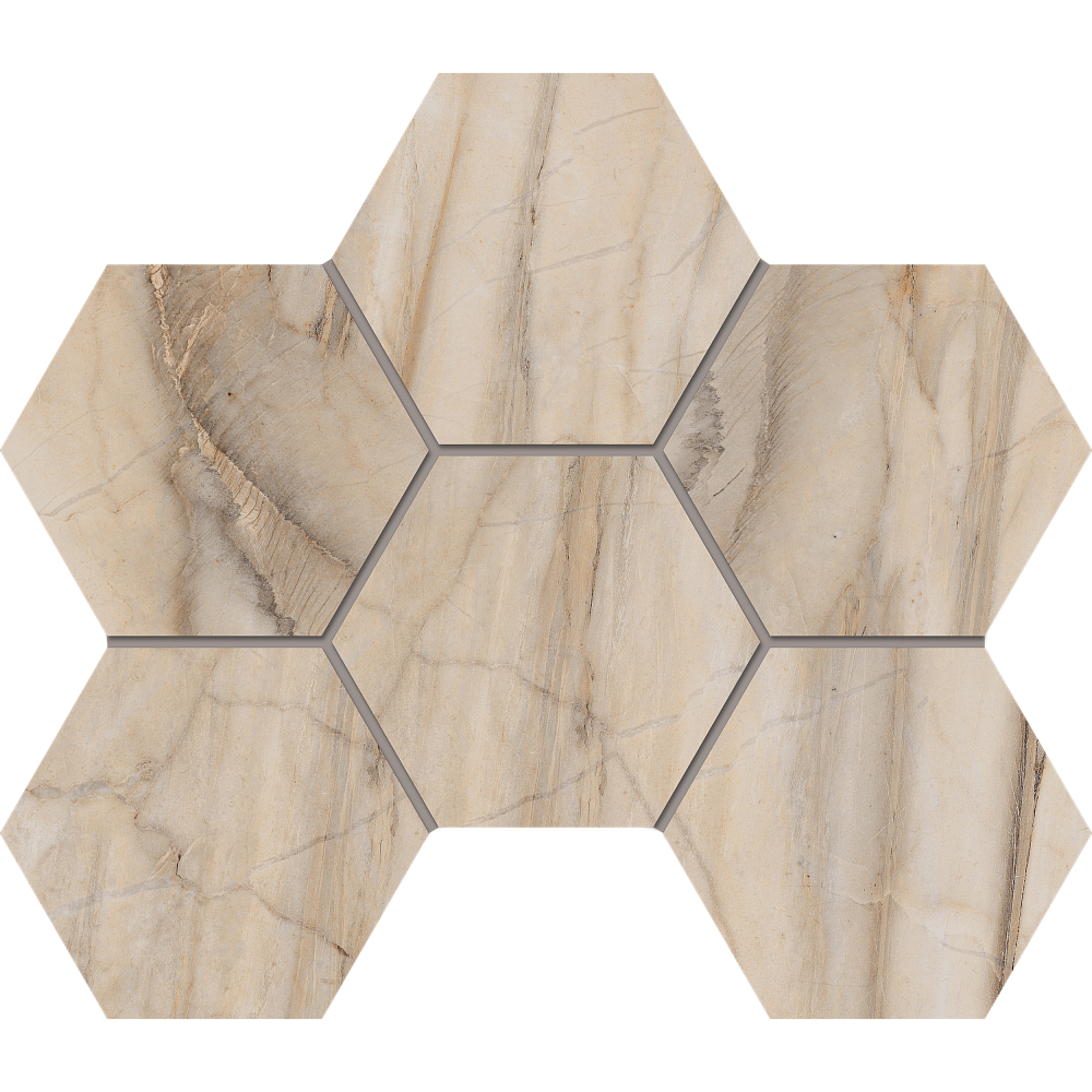 Мозаика BR01 Hexagon 25x28,5 полир. - TheHome