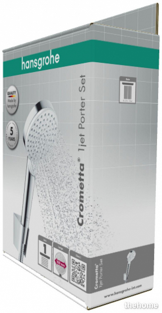 Душевой гарнитур Hansgrohe Crometta 1jet 1,25м 26690400 - 4