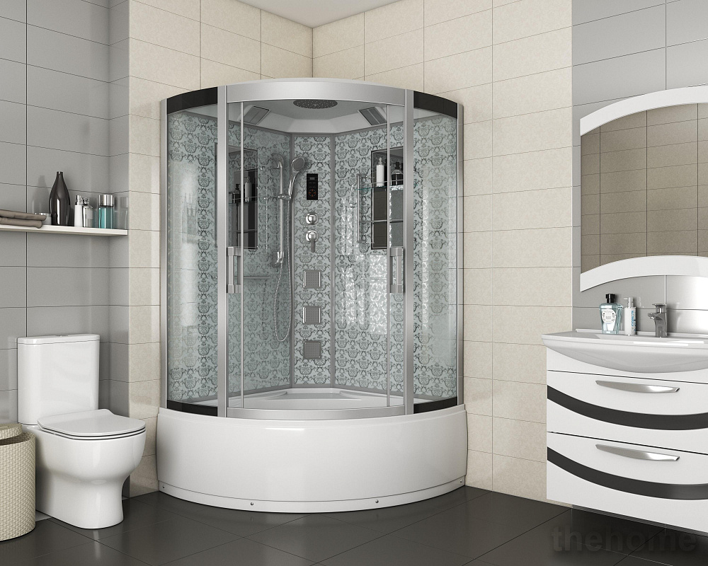 Душевая кабина Niagara Luxe NG-7744W 120х120х215 стекло прозрачное - 2