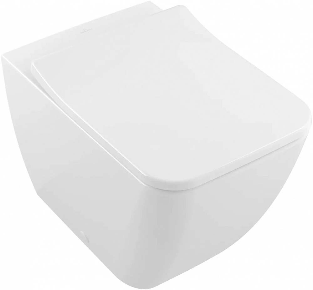Приставной унитаз Villeroy & Boch Venticello 4613R0R1 безободковый Ceramicplus - TheHome