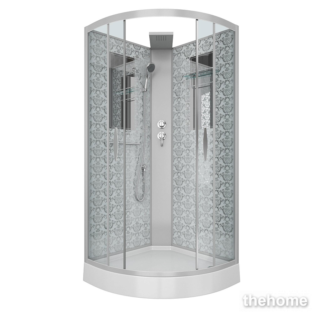 Душевая кабина Niagara Luxe NG-7715WBK 90х90х210 стекло прозрачное - TheHome