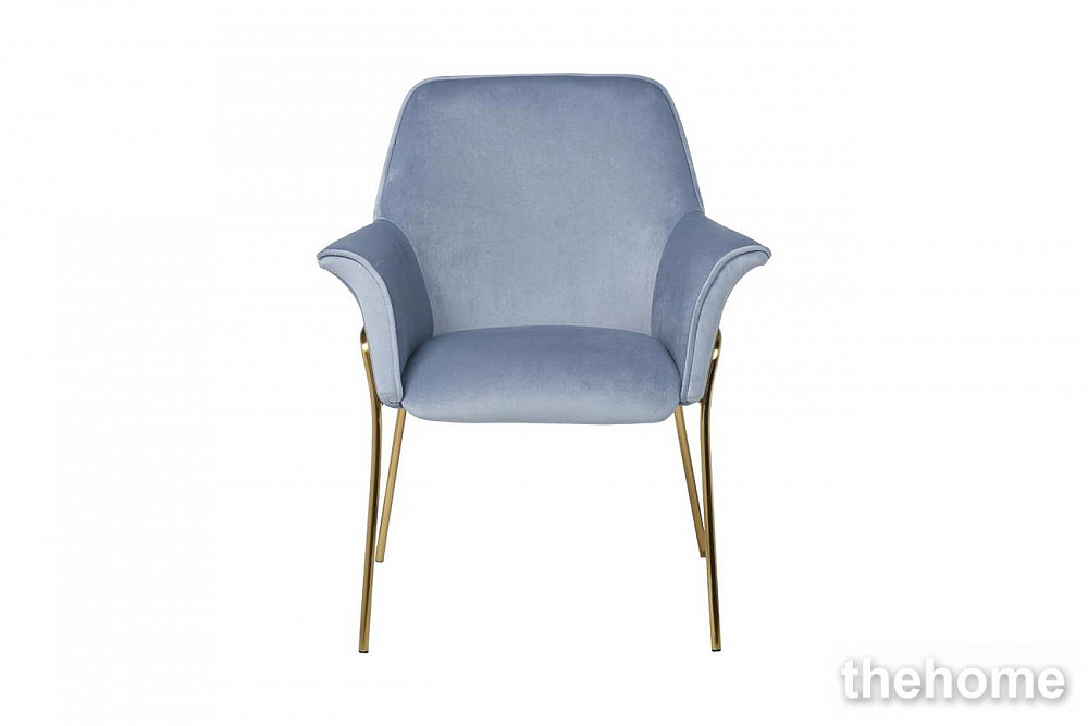 30C-1127-Z LBL Кресло велюр серо-голубой 71*58*87см Garda Decor - TheHome