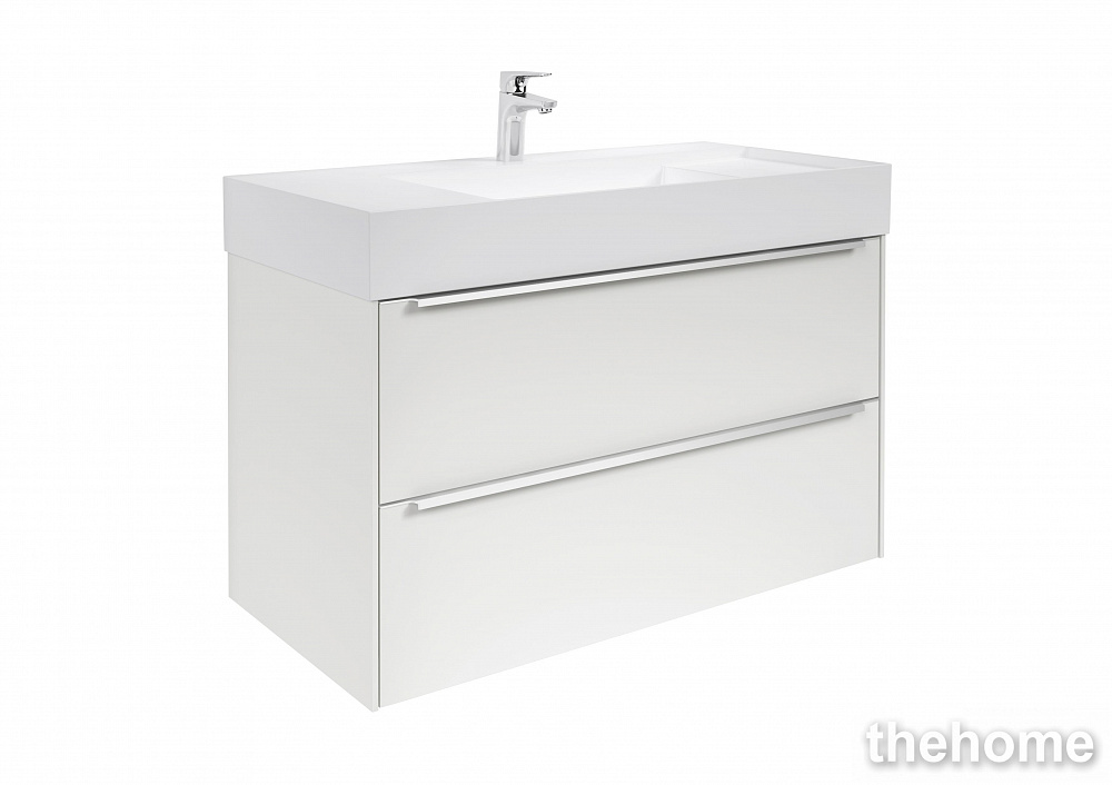 Тумба с раковиной Roca Inspira 100 см 851077806 глянцевый белый - TheHome