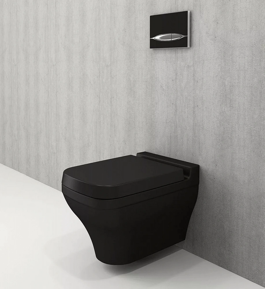 Чаша унитаза подвесного Bocchi Scala Arch 1080-004-0129 черная матовая - 3