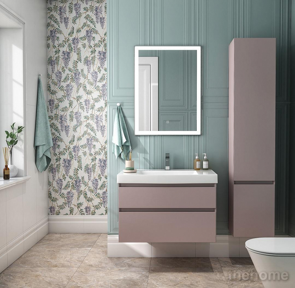 Шкаф-пенал Kerama Marazzi Cubo 35 см CU.165rh\MAL розовый - 2