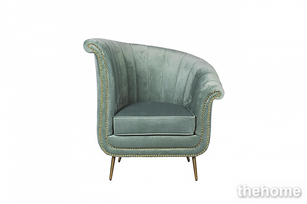 48MY-2682-R MNT GO Кресло велюр мятный (правое) 92*80*94см Garda Decor - TheHome