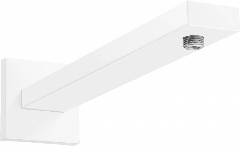 Кронштейн для верхнего душа Hansgrohe Square 27694700, матовый белый - TheHome