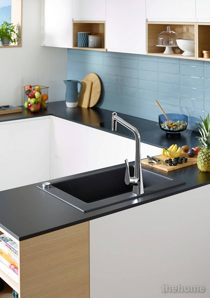 Смеситель Hansgrohe Metris для кухонной мойки 73806000 хром - 7