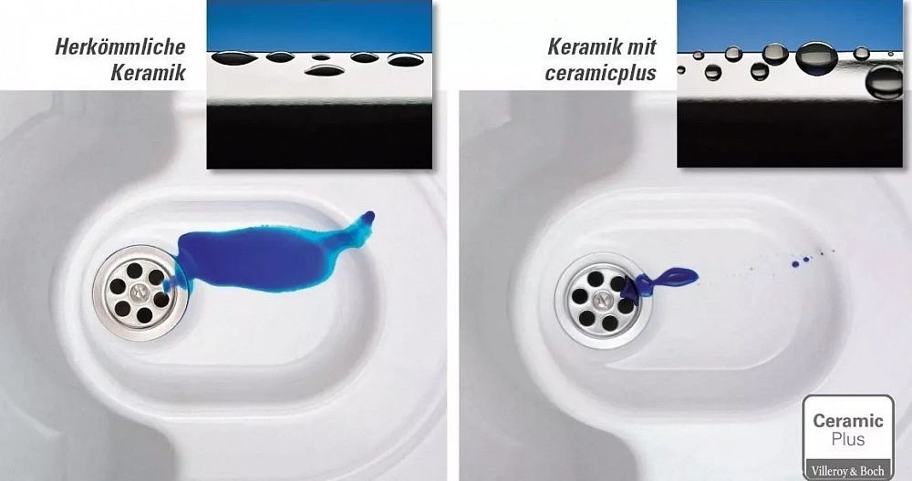 Приставной унитаз Villeroy & Boch Venticello 4613R0R1 безободковый Ceramicplus - 6