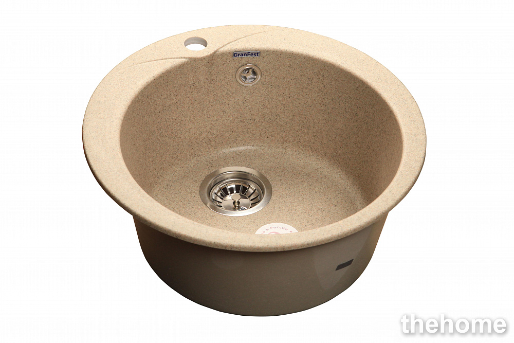 Кухонная мойка GranFest Rondo GF-R480 432575 песочная - TheHome