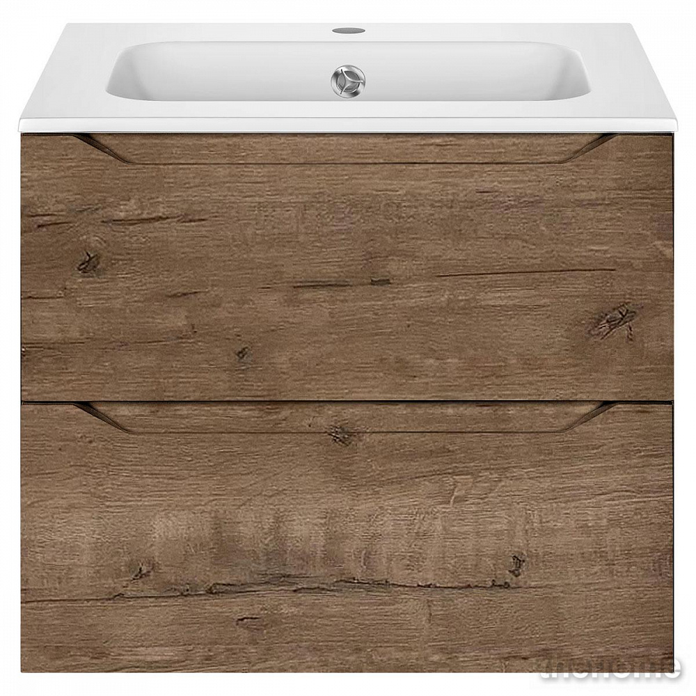 Тумба под раковину Vincea Norma 60 см подвесная, ящики soft close, V.Oak - 2