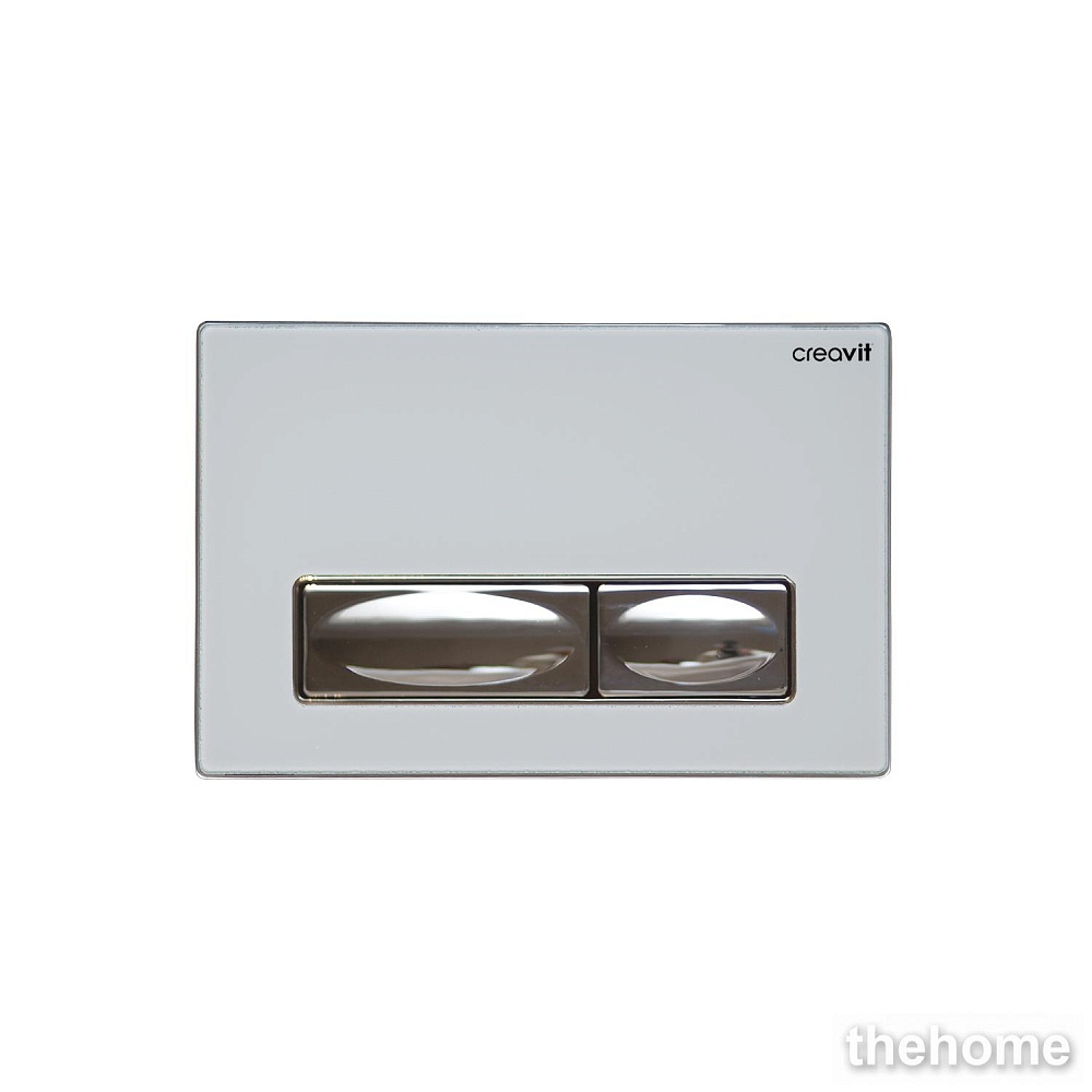 Клавиша смыва для инсталляции Creavit GP4001.00 белая стекло - TheHome