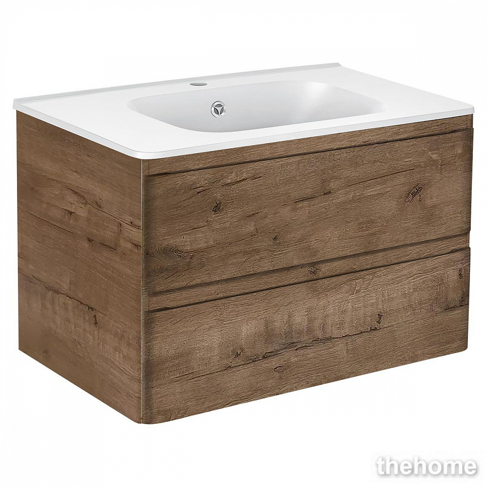 Тумба под раковину Vincea Vico 80 см подвесная, ящики soft close, V.Oak - TheHome