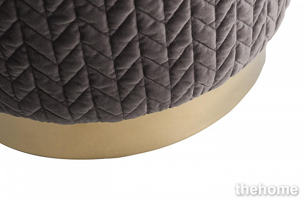 GY-BEN8143GOLD-DG Банкетка велюр темно-серый/золото d42*46см Garda Decor - 3