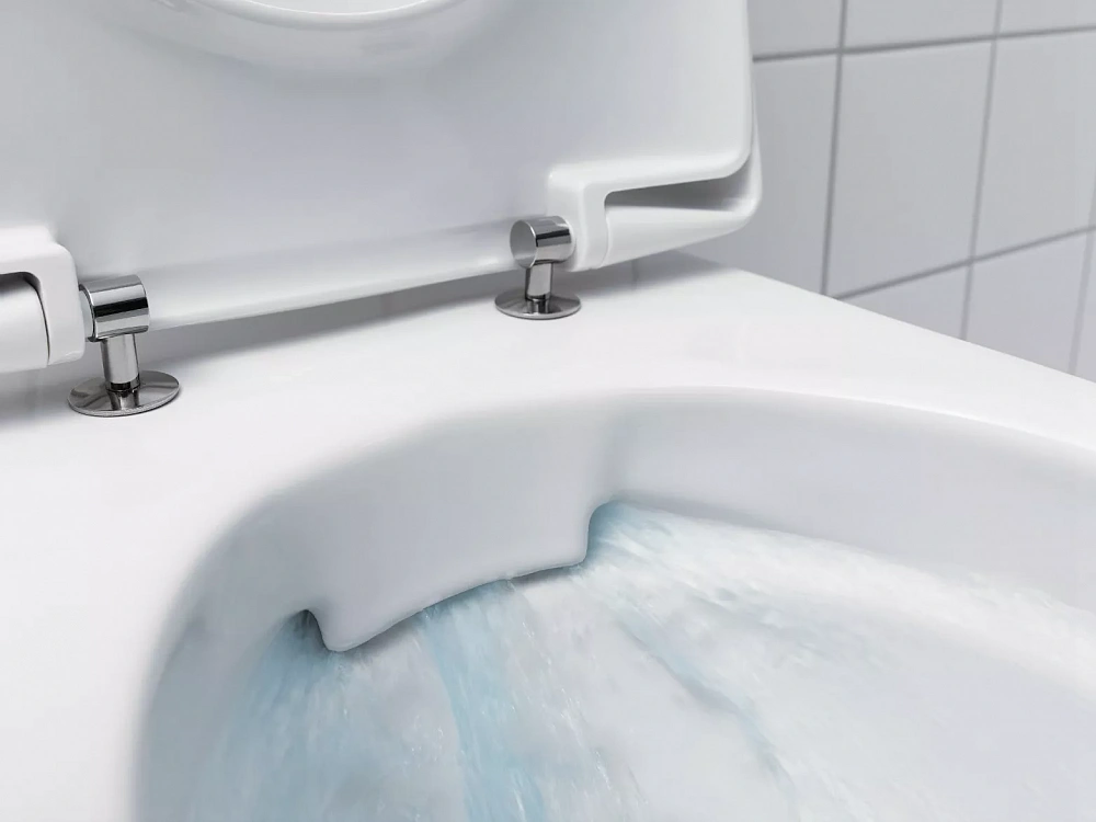 Подвесной унитаз Geberit iCon Rimfree 204060000 безободковый (без сиденья) - 7