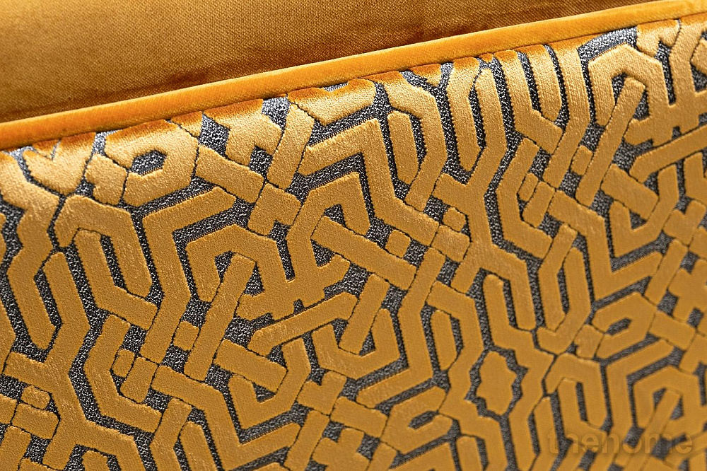 Диван Trevi 230М(К) трехм раскл с кантом оранж Velv ORANG+Lattice ORANG 232*103*88см Garda Decor - 6