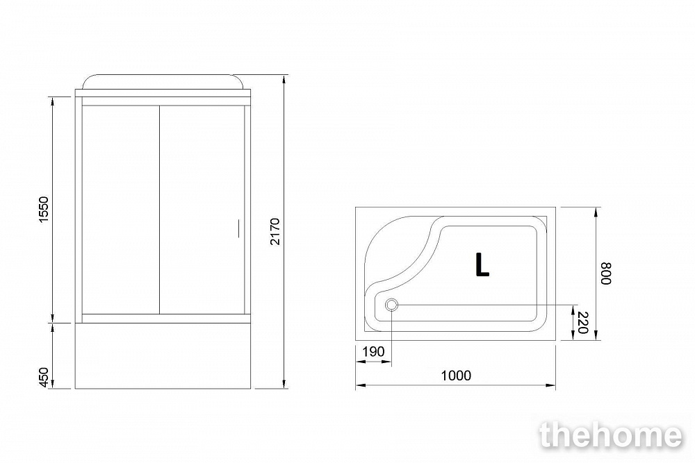 Душевая кабина Royal Bath RB 8100BP1-T (прозрачное) L - 7
