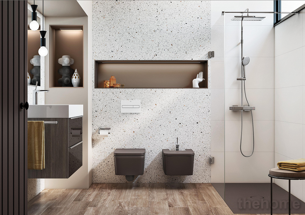 Тумба с раковиной Roca Inspira 100 см 851077403 дуб / зеркало - 2