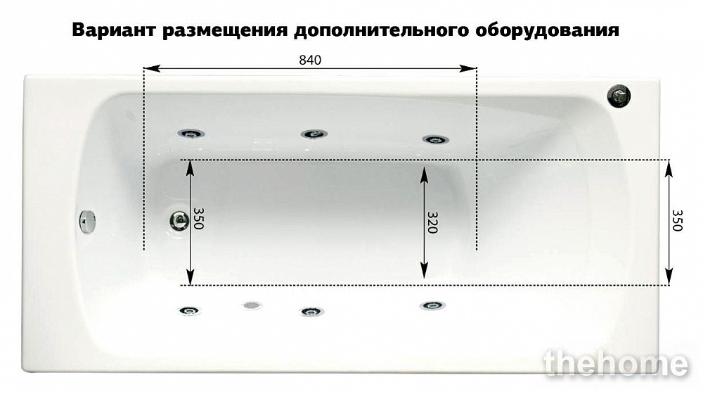 Акриловая ванна Aquanet Roma 150х70 - 10