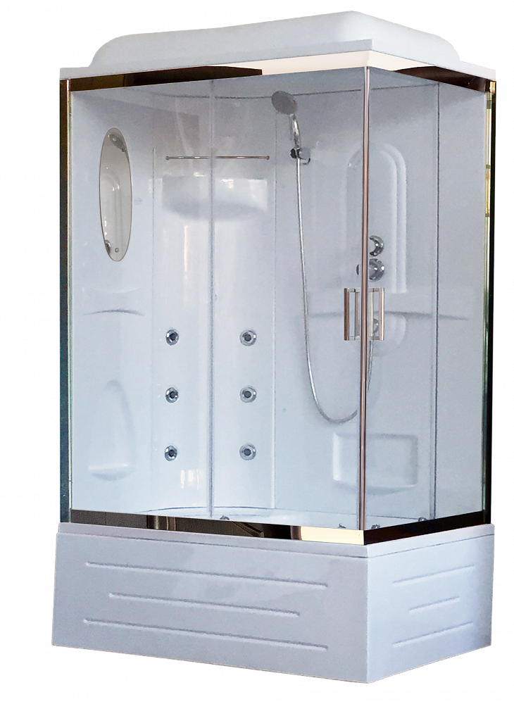 Душевая кабина Royal Bath RB 8120BP2-T-CH (прозрачное) L - TheHome