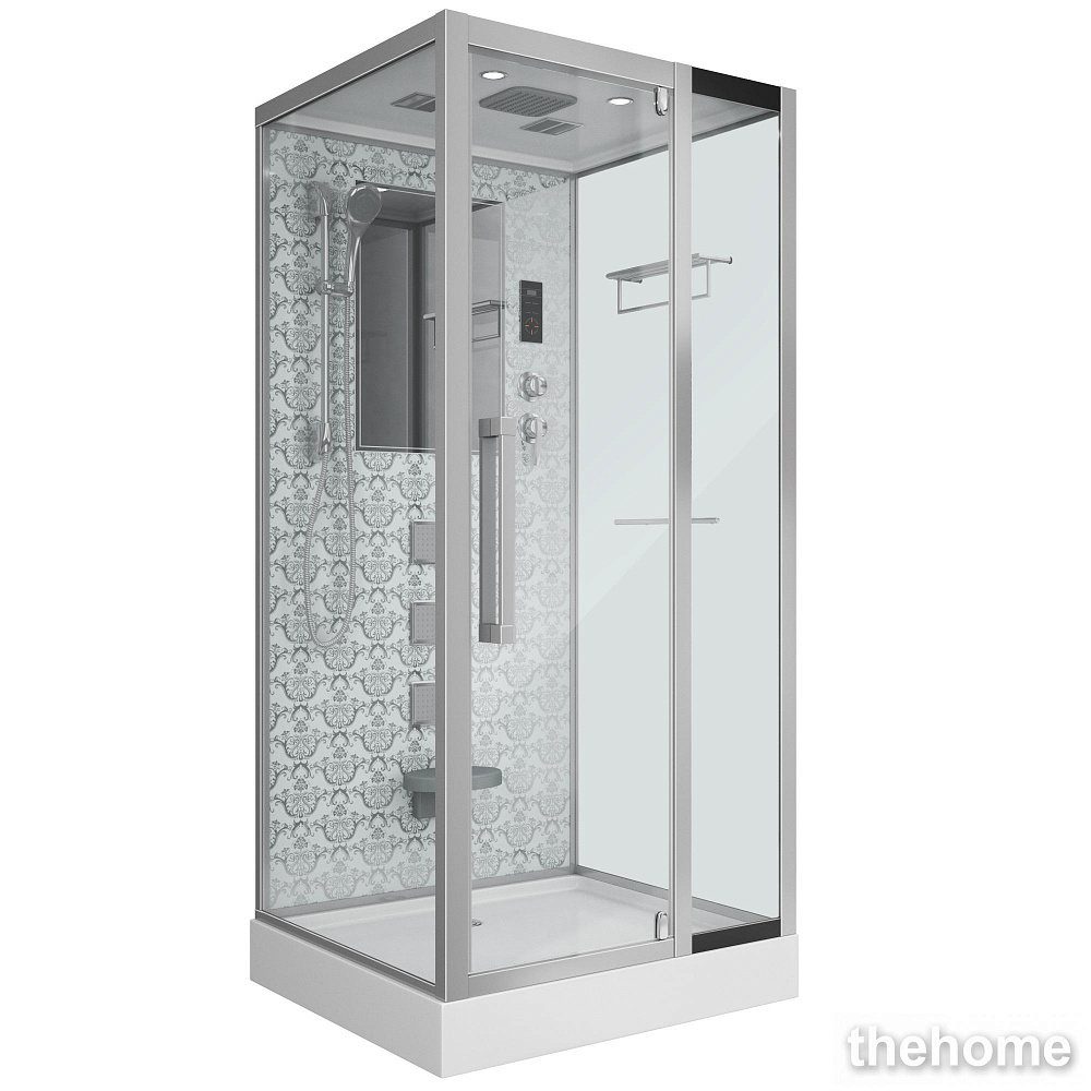 Душевая кабина Niagara NG-7714W 100x90 см с гидромассажем стенки белые - TheHome