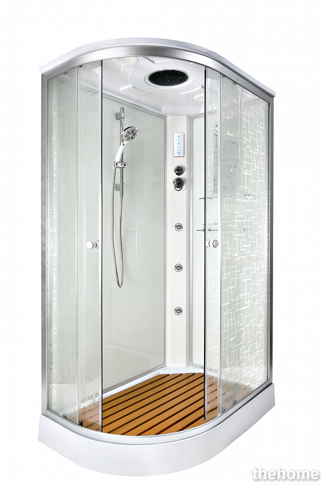 Душевая кабина Deto ЕМ1512 R с гидромассажем и электрикой - TheHome