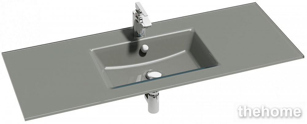 Раковина-столешница Jacob Delafon VOX EB2101-DD2 120х46 см стеклянная серая глянцевая - TheHome
