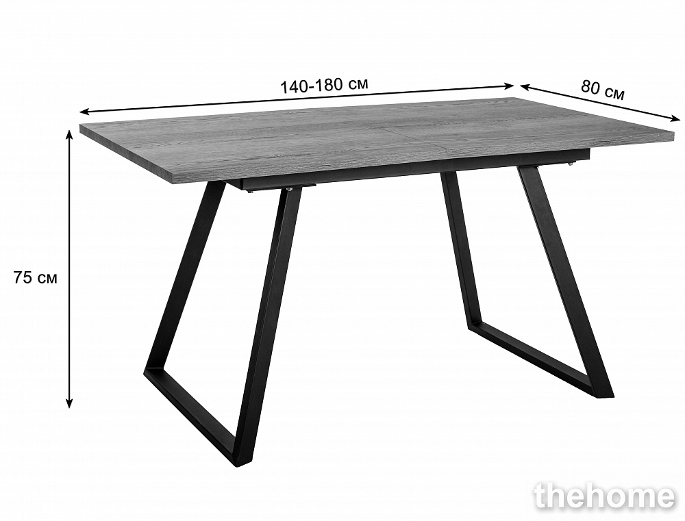 Стол обеденный R-Home Пеле раздвиж. 140-180 Белый - 2