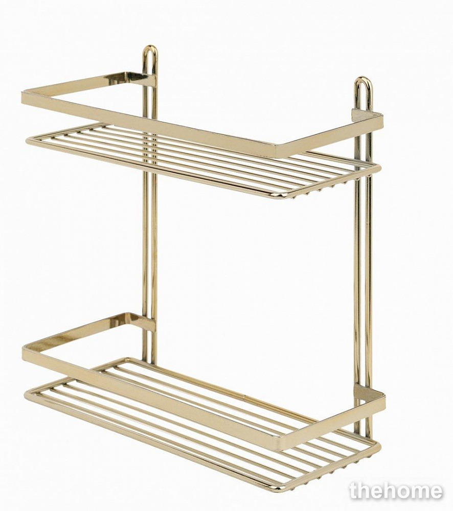 Полка Tekno-tel ES067G 2 яруса, золотистый - TheHome