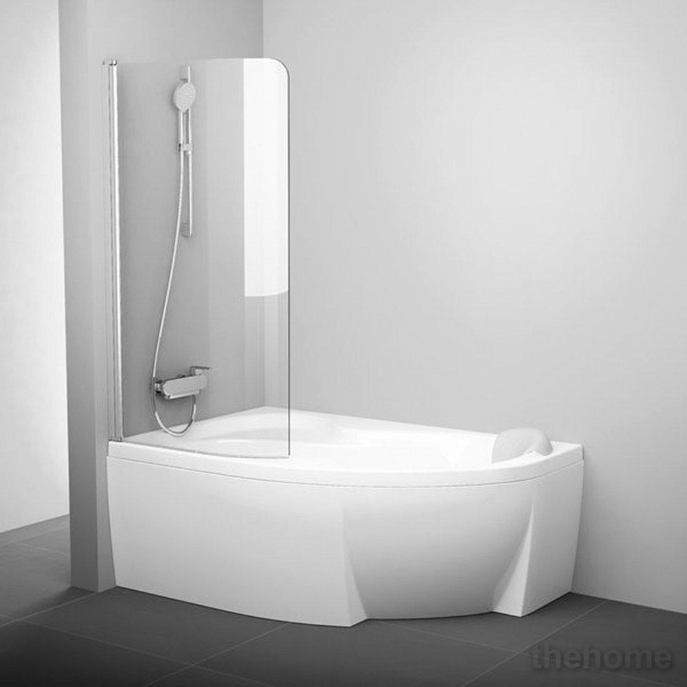 Шторка на ванну Ravak CVSK1 ROSA 160/170 L сатин+ транспарент - TheHome
