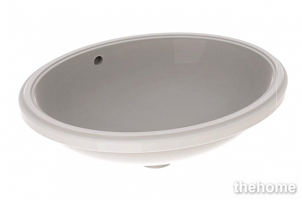 Раковина Geberit Variform 500.752.01.2 50x40 см овальная встраиваемая  с переливом - TheHome