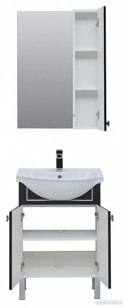 Зеркало-шкаф Aquanet Эрвин 60 00260306 черный - 7