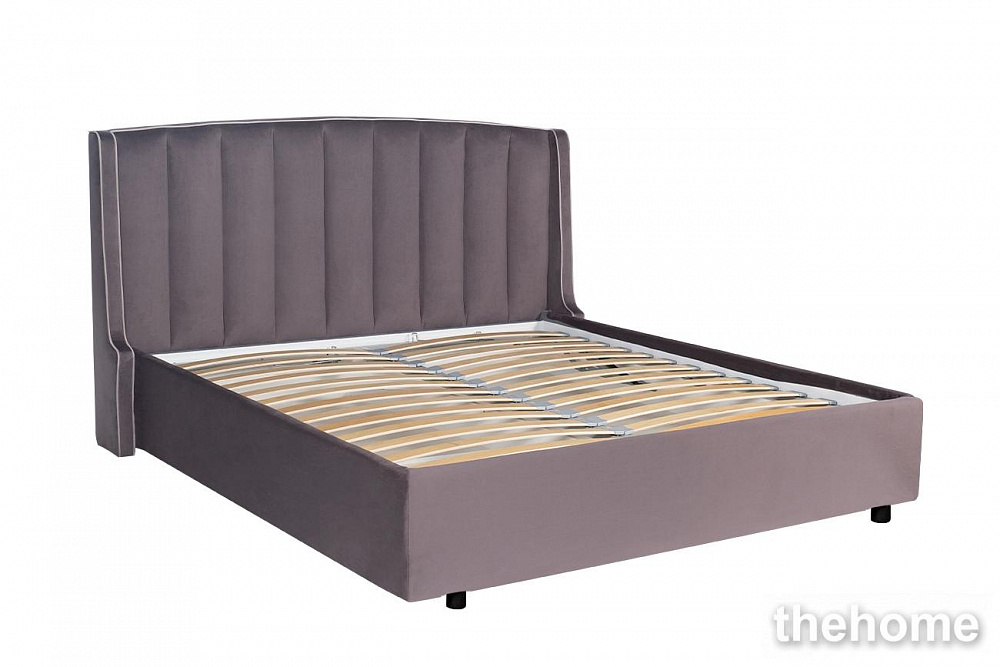 Кровать Odry c подъем.мех. велюр лилово-серый Vel19 206*220*120 Garda Decor - 2