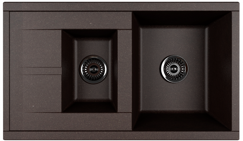 Кухонная мойка Акватон Делия 87 1A716232DE280 кофе - TheHome