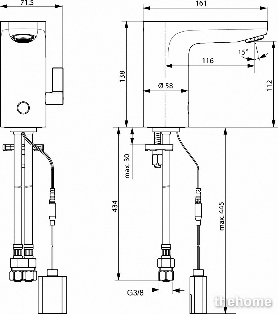 Смеситель для раковины Ideal Standard CERAPLUS A6145AA - 3