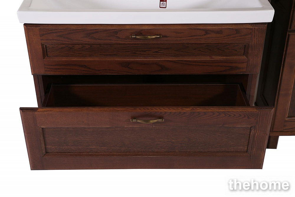 Тумба под раковину ASB-Woodline Прато 100 9651 антикварный орех - 6
