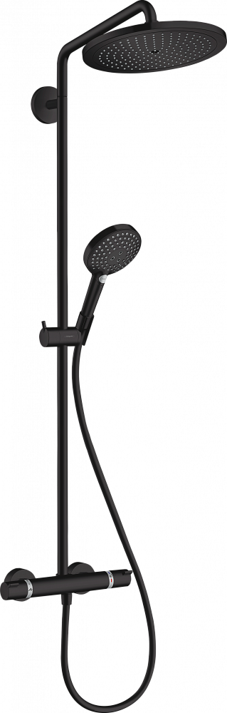 Душевая стойка Hansgrohe Croma Select S 280 1jet 26890670 с термостатом, матовый черный - TheHome