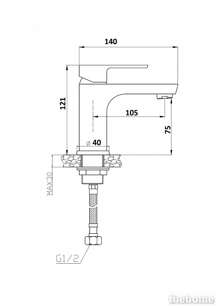 Смеситель Agger Brilliant A0302100 для раковины - 2