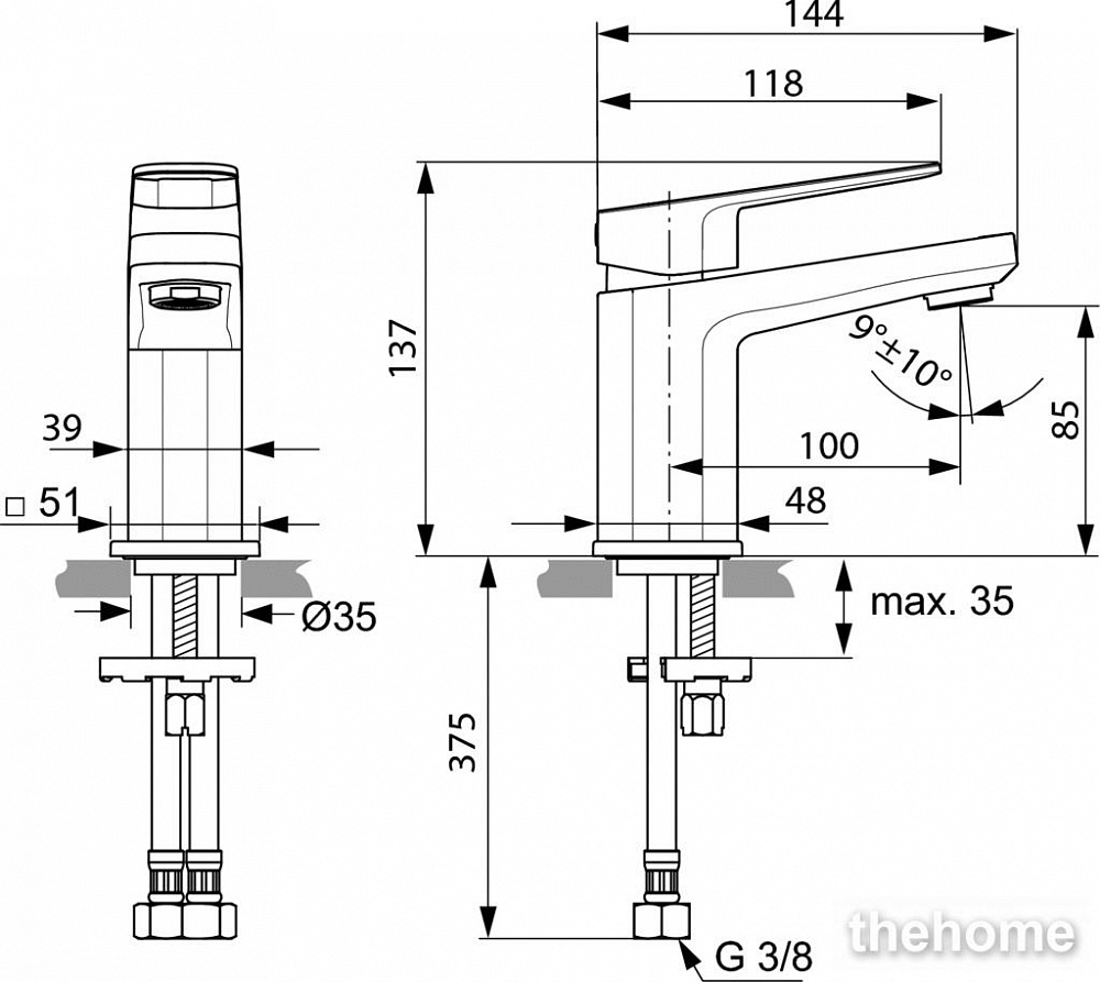 Смеситель для раковины Ideal Standard TONIC II A6331AA - 3