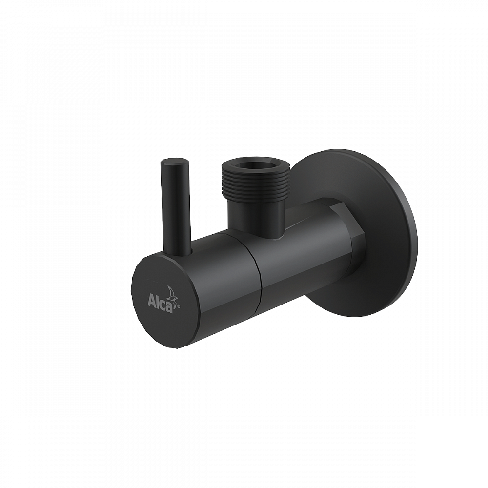 Вентиль AlcaPlast ARV003-BLACK с фильтром, черный матовый - TheHome