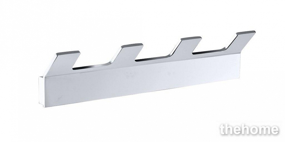 Полотенцедержатель с 4 крючками Bemeta Solo 139105212 20.5 x 3.3 x 4.6 см, хром - TheHome