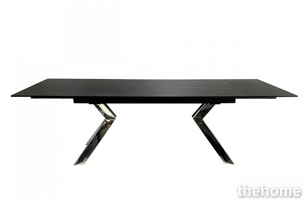 83MC-STOL-1756 CH Стол обед. расклад. керам. черный 240(160)*90*76см Garda Decor - TheHome