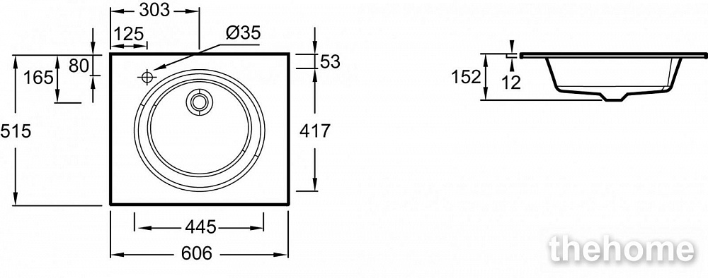 Стеклянная раковина Jacob Delafon Odeon Rive Gauche EB2560-DE2 60 см черная матовая - 2
