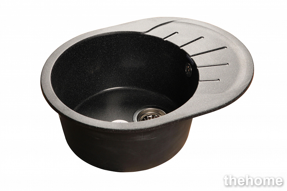 Кухонная мойка GranFest Rondo GF-R580L 430545 черная - TheHome