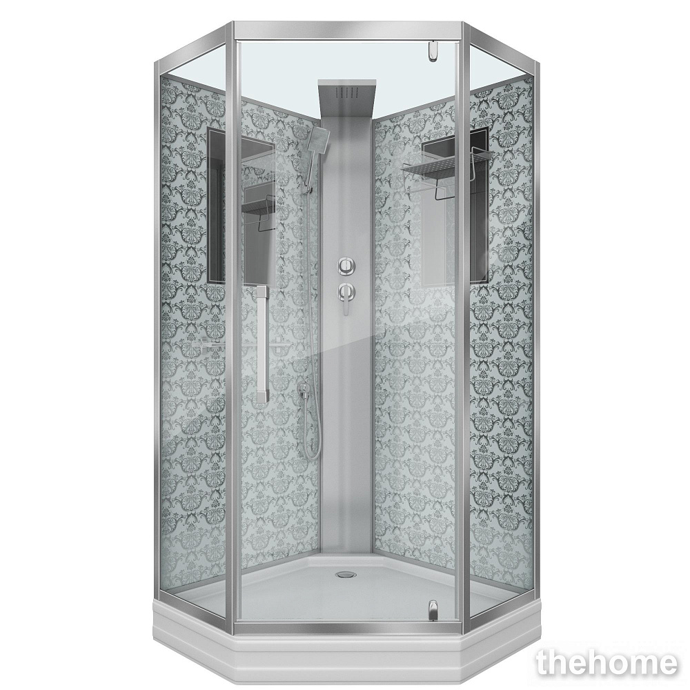 Душевая кабина Niagara Luxe NG-7799WBK 90х90х210 стекло прозрачное - TheHome