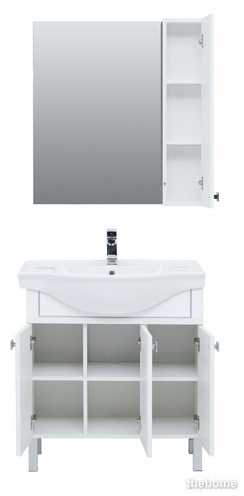 Зеркало-шкаф Aquanet Эрвин 80 00260307 белый - 5