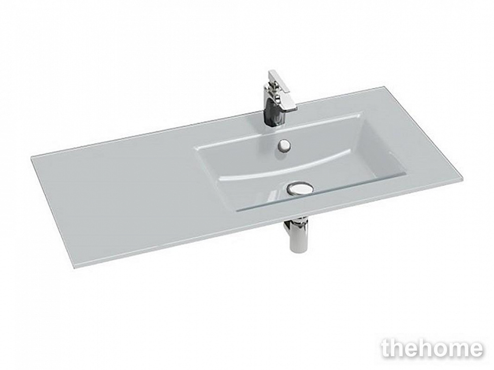 Раковина стеклянная Jacob Delafon Vox EB2102-DD1 100х46 см правая белая глянцевая - TheHome