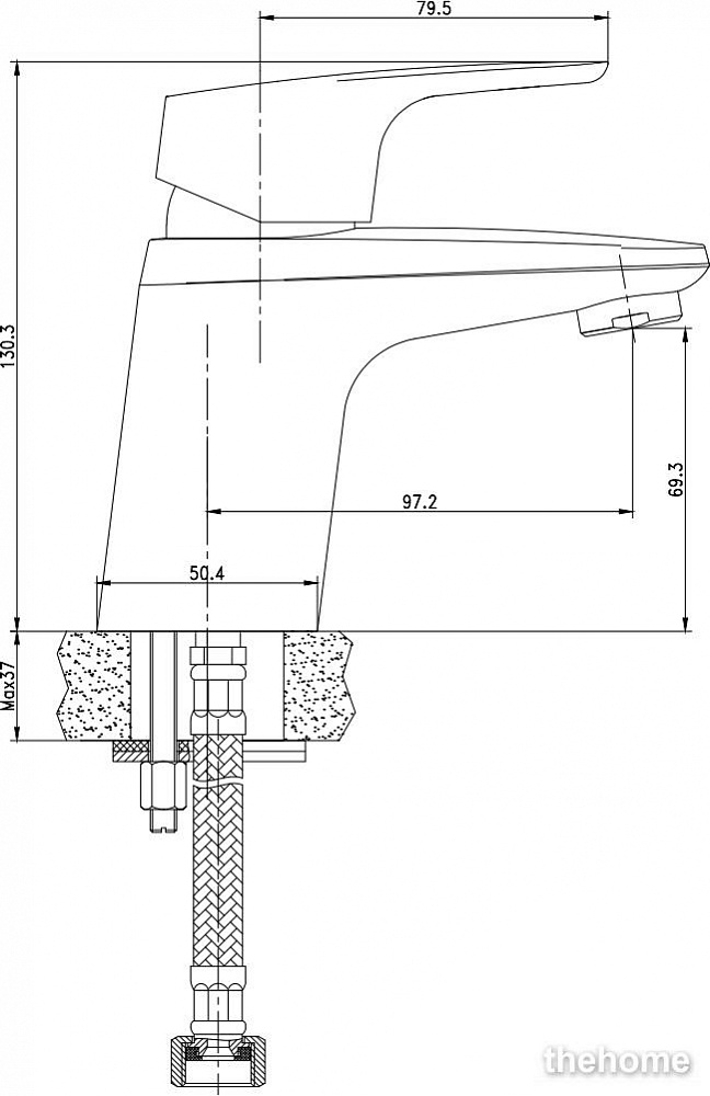 Смеситель Aquanet Magic для раковины AF410-10С - 2